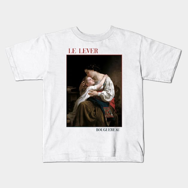 Waking Up by Bouguereau Kids T-Shirt by academic-art